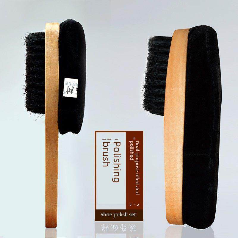 皮革鞋油鞋刷集家用鞋刷鞋油刷软毛鞋抛光人造麂皮海绵擦鞋布