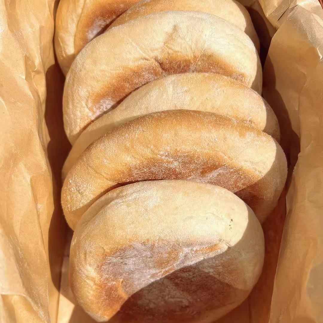 东北大火烧发面大烧饼儿时大饼白糖火烧红糖大火烧无油老式火勺