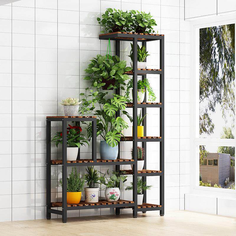 花架子隔断室内客厅简约现代落地式花盆架网红阳台多层铁艺置物架