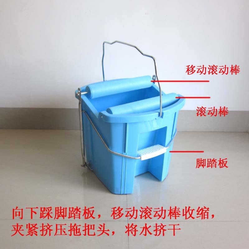 脚踏式半自动拖布桶地拖桶拖把桶不锈钢拖把擦地洗地桶加厚家务用