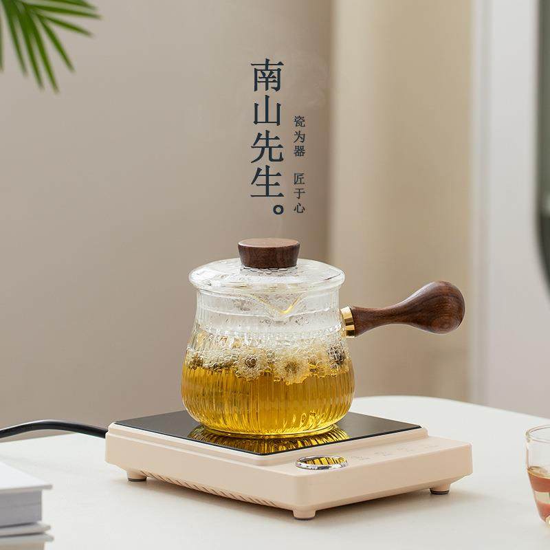 生玻南山先生纳福玻璃纳福璃侧把壶办公室煮茶壶电陶套炉烧水壶养
