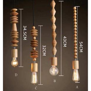 服装 吊灯创意日式 店奶茶店咖啡店吧台吊灯 乡村实木东南亚风格 美式