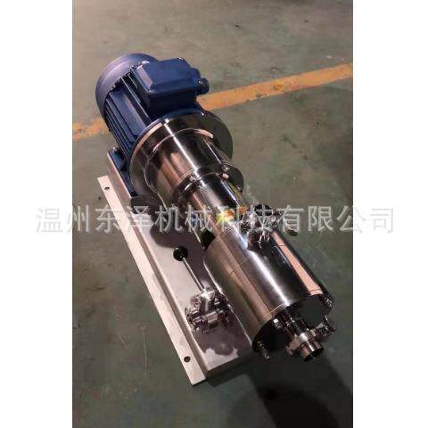 高钢剪切DDP乳化泵管线式级乳化泵 卫生三级不锈混合均质乳化泵
