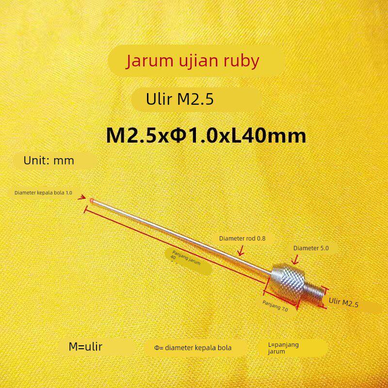 红宝石SRR测针三丰百千分表加长M2.5深高度规型度计探球针测头图片