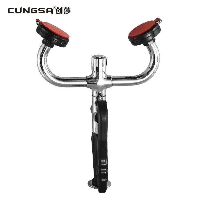 验厂洗眼器 台式移动双口实验室洗眼器桌上型冲眼器送标示牌