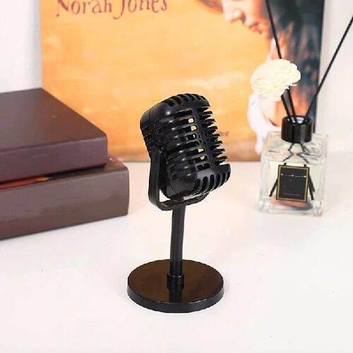 Vintage Microphone Prop,Plastic Fake Microphone,Retro