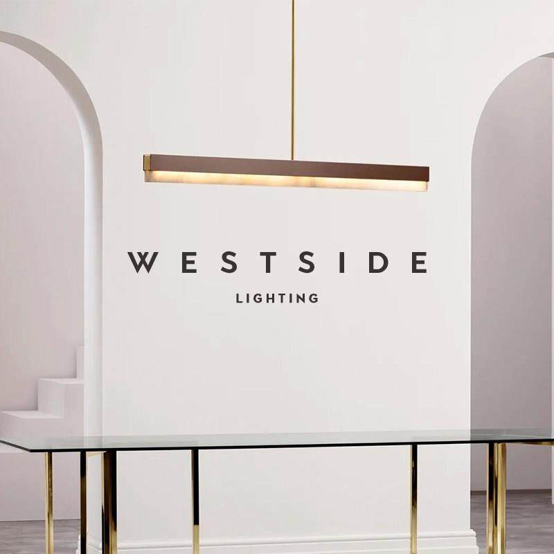 中山工厂直销westside意式轻奢天然云石餐厅吊灯设计师茶室吧台一 - 实物图