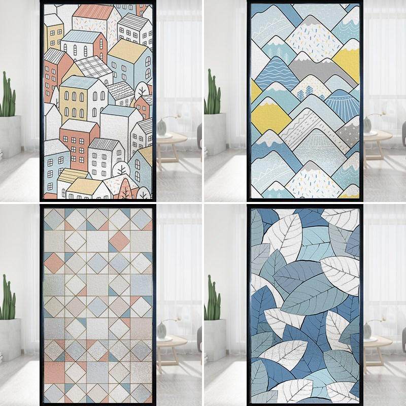 玻璃纸遮光窗户贴膜浴室卫生间防窥防走光窗贴磨砂贴纸透光不茂仁,家居饰品,玻璃膜/贴,淘宝优惠券,粉丝福利购,淘宝优惠卷