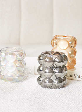 简约香薰软卧室小众香摆件摆件室内高级氛蜡烛装饰品现代皮革金属