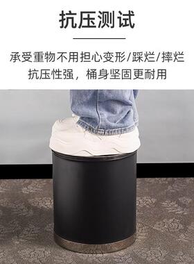 酒店垃桶客房双层不锈钢阻燃商KTV大卫用生间XT-3211号圆形无盖收