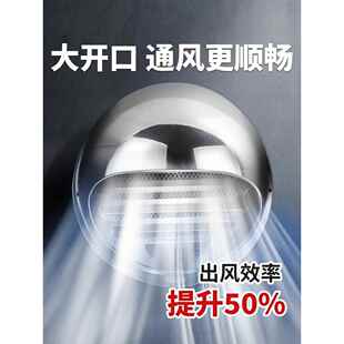 304不锈钢风帽外墙出风口排风口风罩油烟机排风排气扇网罩管防鸟