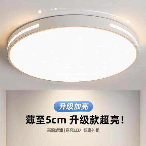 2025年新款主卧室灯LED吸顶灯简约现代大气圆形阳台客厅房间灯具