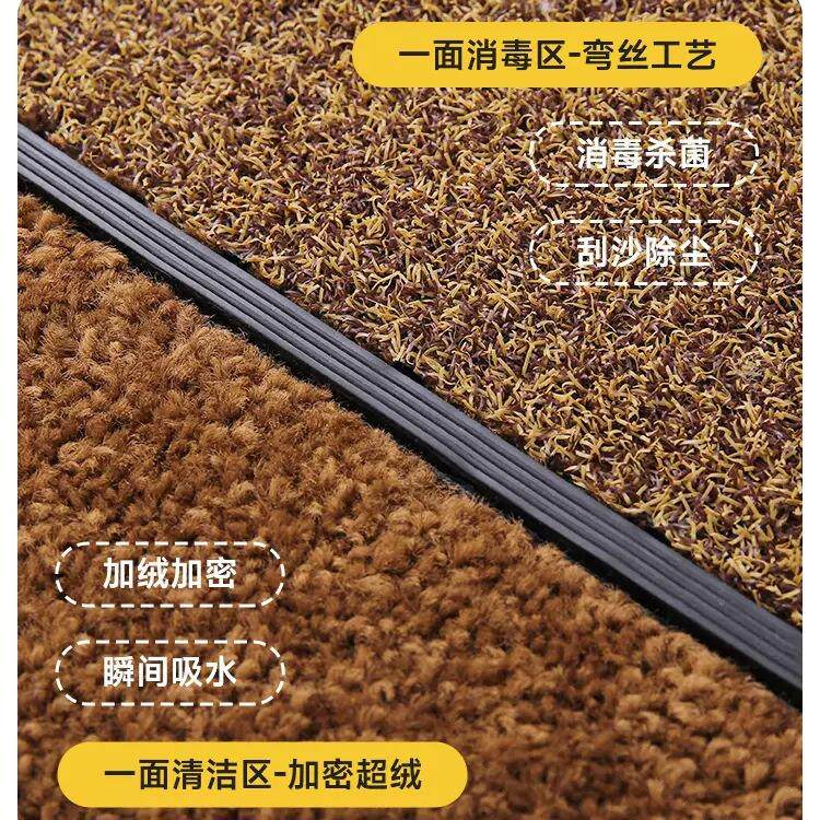 家用入户门防滑垫门口脚垫除尘耐脏干湿消毒门垫进门换鞋地垫地毯