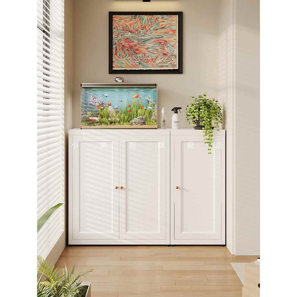 阳台储物柜防晒防水落地柜矮柜子靠墙收纳置物杂物柜大容量地柜