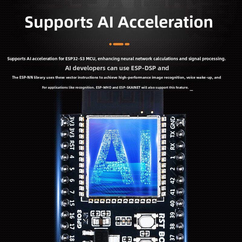 Esp32-S3开发板小智爱Wifi蓝牙devkit -1核心板N16R8模块44引脚