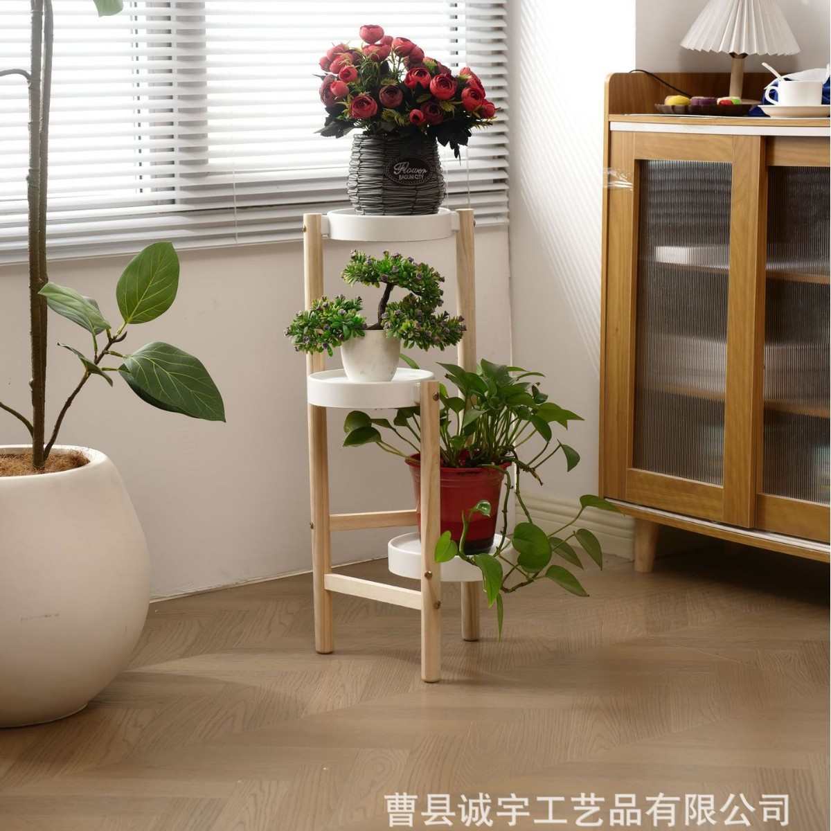 简约现代北欧创意花架阳台室内客厅绿植置物架多层落地式花架子