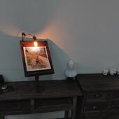 北欧实木琴谱架桌面高级感落地中古杂志架子简约覆古报刊阅读书架