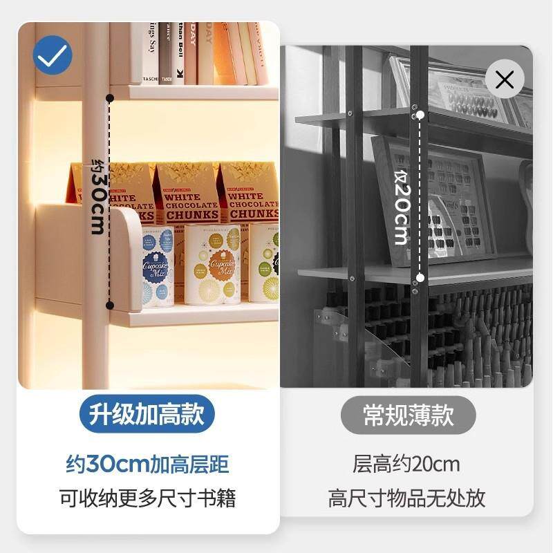 置物架落地多层收纳架子简易书架铁艺客厅储物架展示货架家用书柜