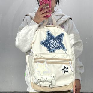 Y2K Korean Kawaii Book Bag Cute Star School Girl Backpack St