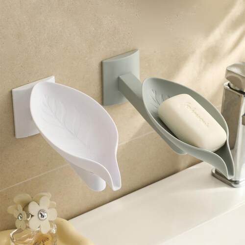 Wall-mounted Soap Dish for Bathroom, No-drilling Required, S
