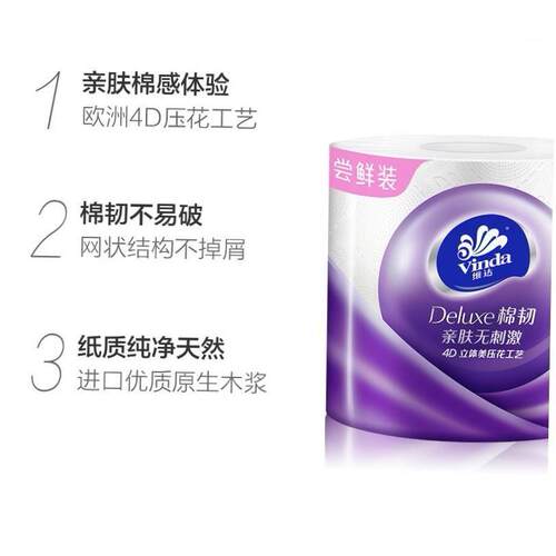 Paper Towels Toilet Tissue Paper Portable 10 Rolls Family