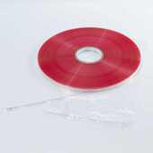 OPP膜红线封缄胶带高粘不残胶PE膜包装 袋自粘双面胶条塑料不干胶