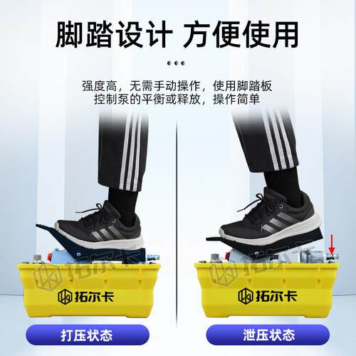 液型压气动泵踏脚泵UHJ高泵压小油泵配件手动泵头液压设备工厂