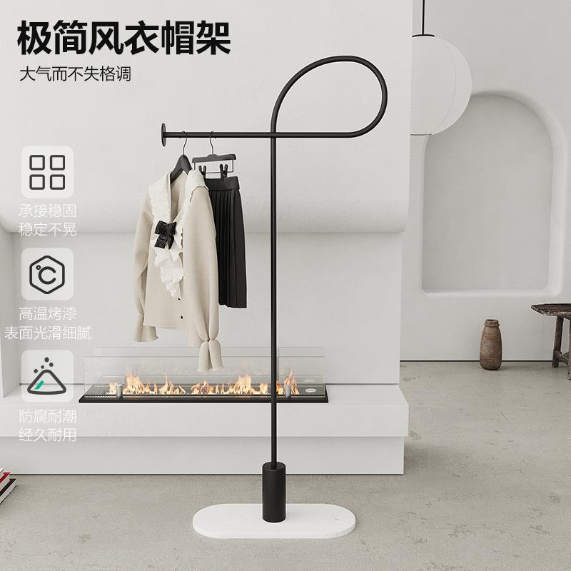 极简不占地衣帽架客厅卧室落地挂衣架岩板底座网红造型创意衣服架