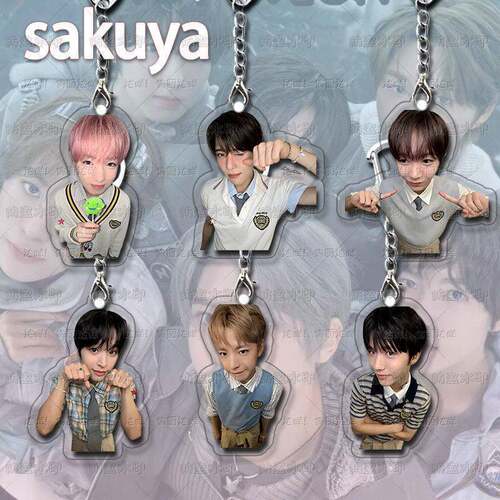 nctwish全员钥匙扣sakuya表情包男团亚克力挂件学生书包便携饰品