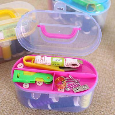 Sewing box set household colorful sewing thread storage box