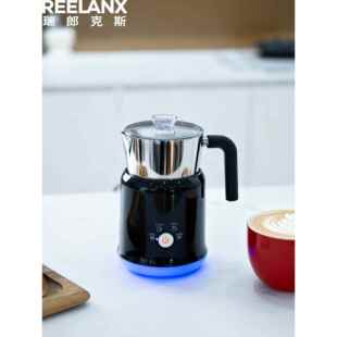 reelanx分体式电动奶泡机加热咖啡打奶器冷热牛奶起泡器家用搅拌