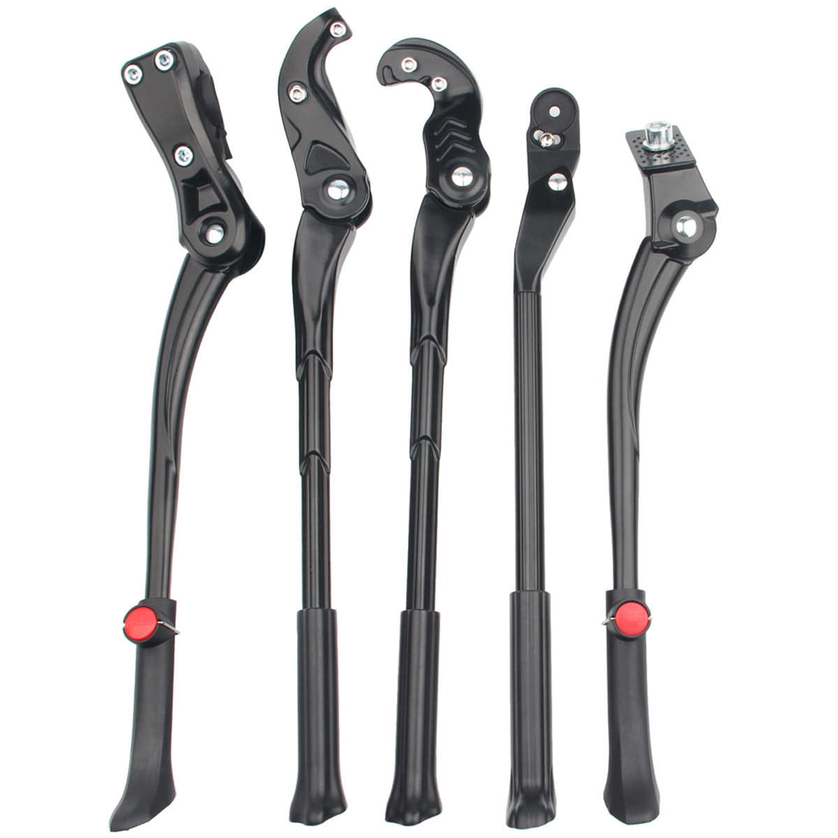 山地自行车铝合金单支撑脚撑可调节长短短2孔边撑单支车撑捷安