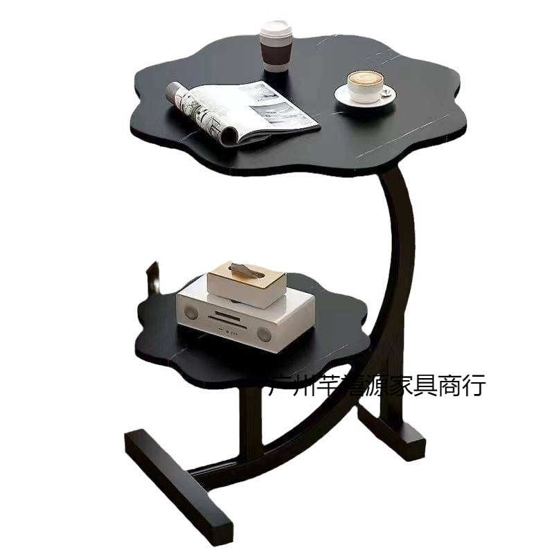 北欧风花瓣边几简约床头置物架客厅沙发边桌简约小茶几简易床头柜