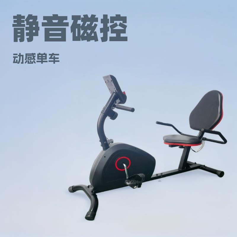 跨境山地车电商工厂现货健身车卧式磁控动感单车静音太空漫步机