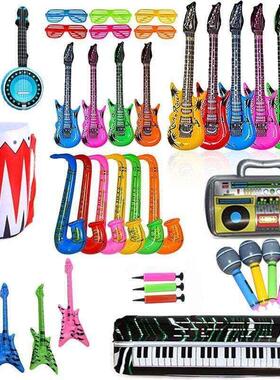 Flame Colorful Inflatable Guitar Children's Stage Music