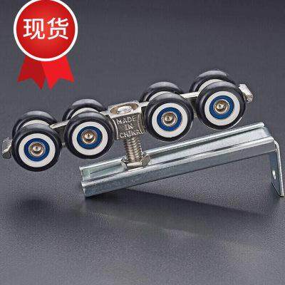 木门滑轮推拉门吊滑吊轮吊轨移门吊轨道滑轮五金吊门m8轮2只 标准