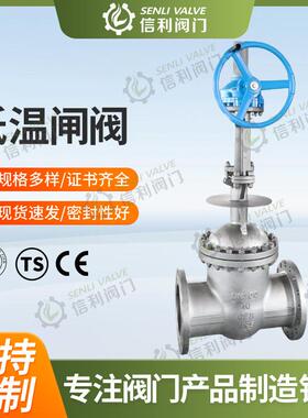 304/316不锈钢法兰低温闸阀J541W-40P25P高压力耐超低温-196℃
