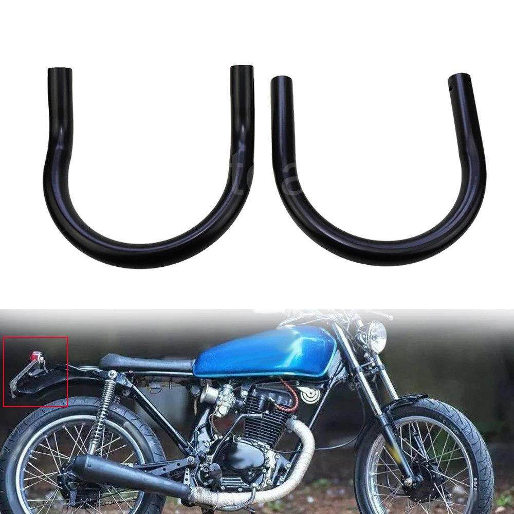 CG125摩托车覆古改装尾翼U型管弯管扶手尾架GN125GN250尾翼