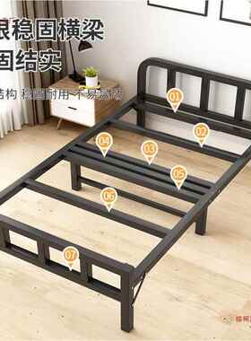 折叠床单人床家简HFA易床成人加午休小床用床一米二宿双人舍硬板