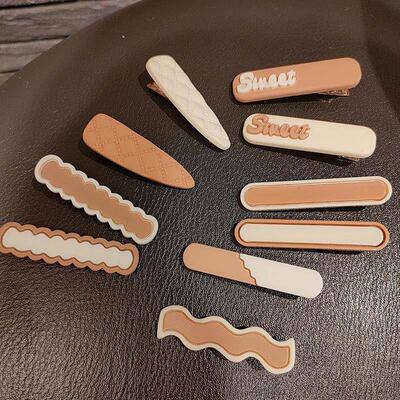 Cute Childrens Hairpin Milk Curry Color Side Clip Bangs Hai