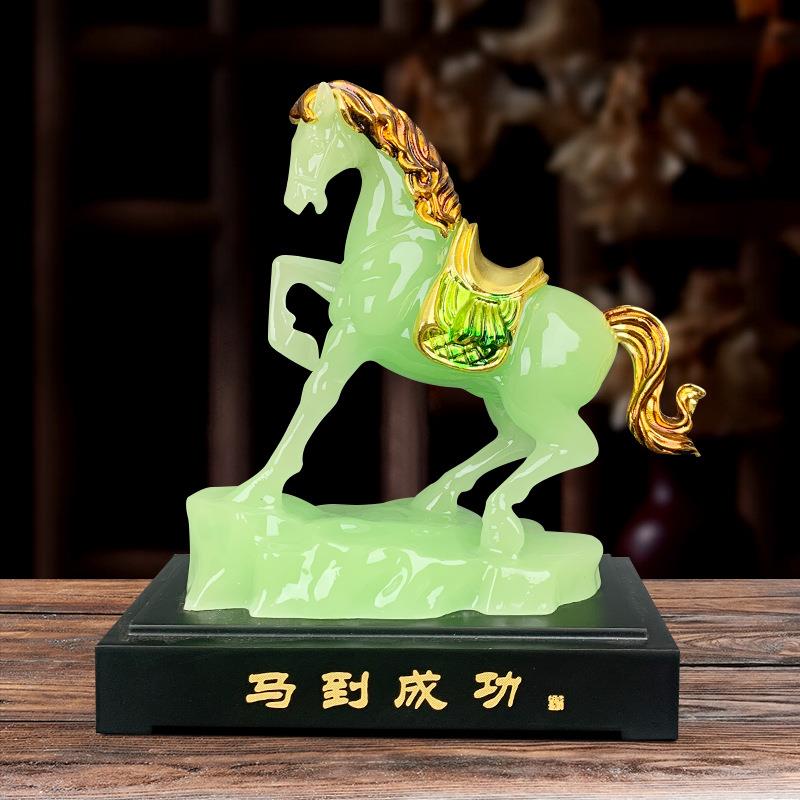马到成功生肖桌面摆件骏马招财吉祥茶桌书房酒柜办公室装饰工艺品