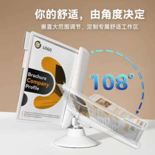 件架广告牌广告展示文台价格牌菜转横款DM936D旋翻页文件展示架单