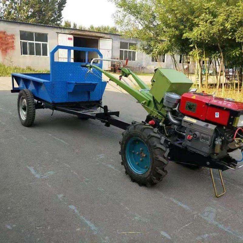 吨手扶拖拉机吨拖斗运输1小型微耕机厂家挂载车斗2拖车四轮拖拉机
