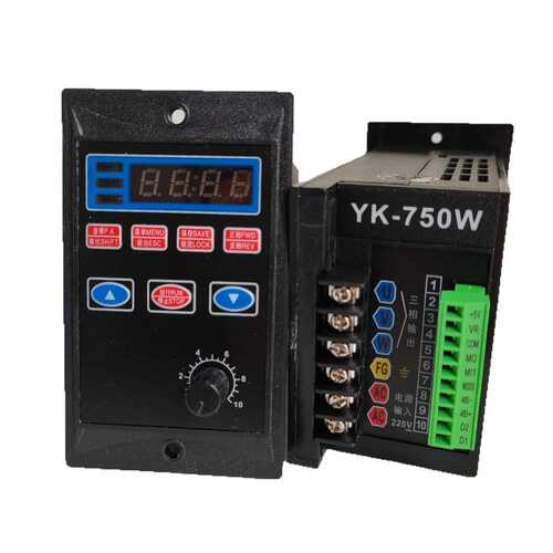 盈克通用变频器电机调速器220V单相进三相出YK-750w400W200W厂家