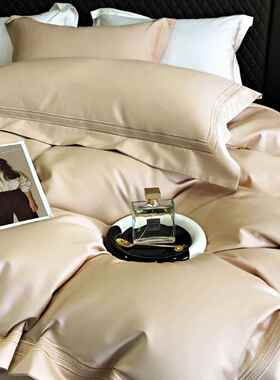 A类1床SYSH00s埃及长绒棉四件套全纯棉床单被套刺棉绣简用约酒店