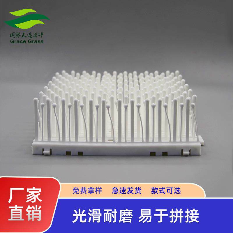 户外公园旱雪仿真塑料金针菇旱雪白色旱雪滑道专业款斜坡旱雪毯