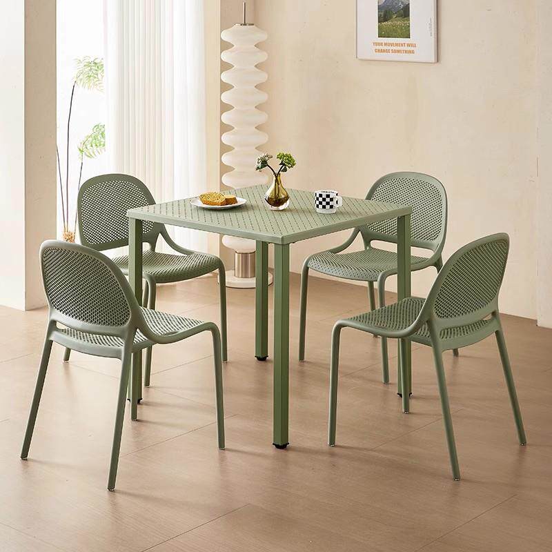 时尚方桌简约现代户外桌子主题餐厅甜品店桌阳台休闲桌浅谈桌