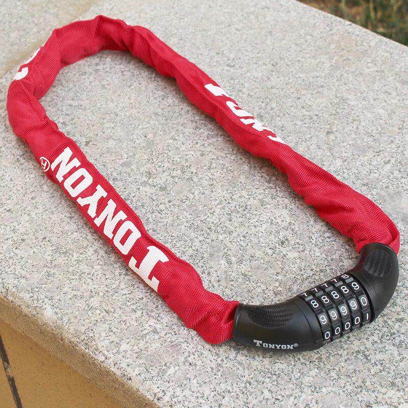 通用密码炼条锁自行车锁防盗可携式女生大门锁电动机车锁