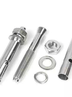 郎304不锈外钢膨胀螺丝拉爆螺栓长外8膨胀管钉EBA大全M6MM10M加12