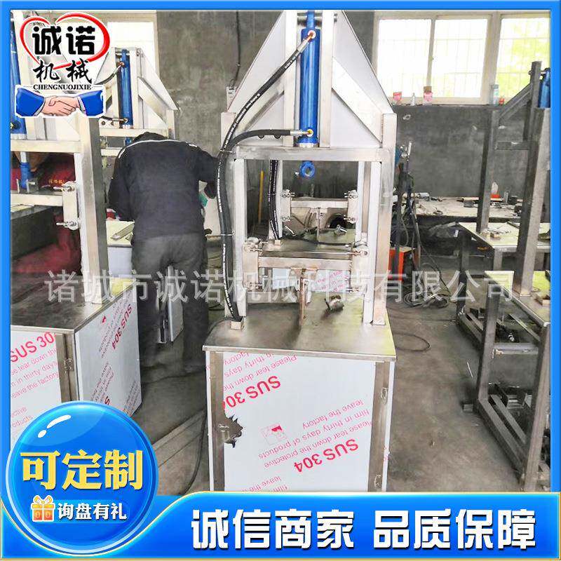 猪头商用立式劈半机牛头不锈钢劈半机羊头全自动留脑劈半机